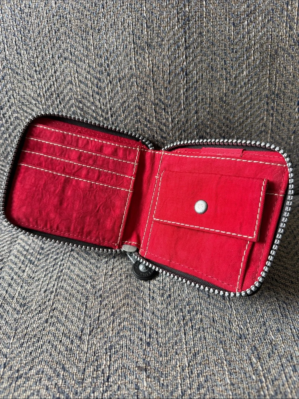 Kipling Red Nylon Wallet - Picture 7 of 12